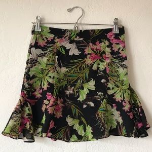 Lovers + Friends Tropical Print Mini Skirt.